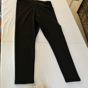 Black XL athletic legging set of two